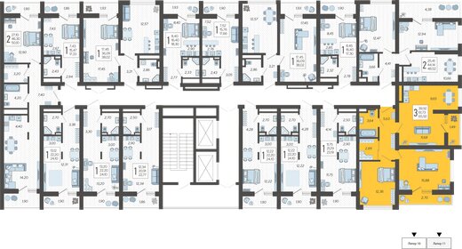 72,3 м², 3-комнатная квартира 17 000 000 ₽ - изображение 143