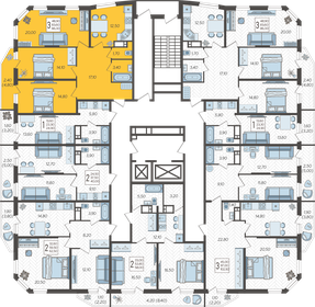 75,8 м², 3-комнатная квартира 10 123 486 ₽ - изображение 14