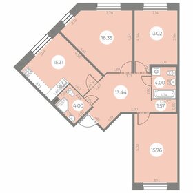 88 м², 3-комнатная квартира 22 300 000 ₽ - изображение 52
