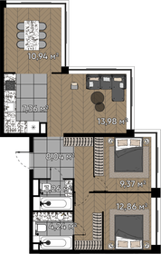 106 м², 3-комнатная квартира 152 250 000 ₽ - изображение 82