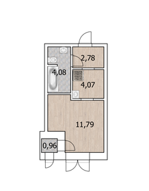 Квартира 23,2 м², студия - изображение 1