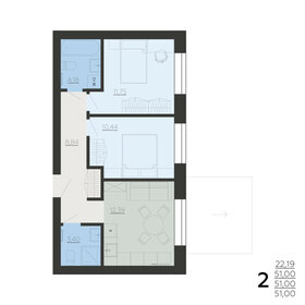 50,3 м², 2-комнатная квартира 3 100 000 ₽ - изображение 15