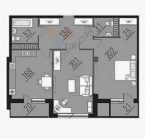 Квартира 85,1 м², 2-комнатная - изображение 1