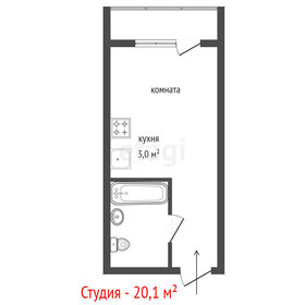 Квартира 20,1 м², студия - изображение 2