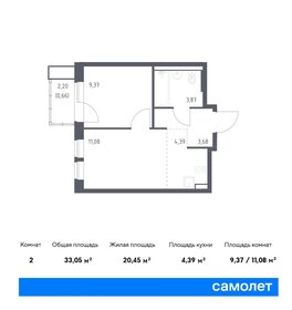 Квартира 33,1 м², 1-комнатная - изображение 1