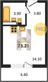 Квартира 23,2 м², студия - изображение 1