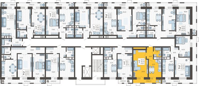48,9 м², 1-комнатная квартира 5 000 000 ₽ - изображение 57
