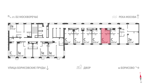 21,8 м², квартира-студия 8 923 372 ₽ - изображение 21