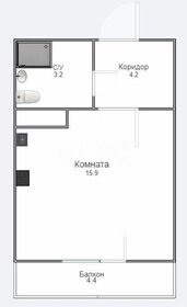 Квартира 22,4 м², студия - изображение 1