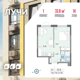 33,9 м², 1-комнатная квартира 14 997 190 ₽ - изображение 48