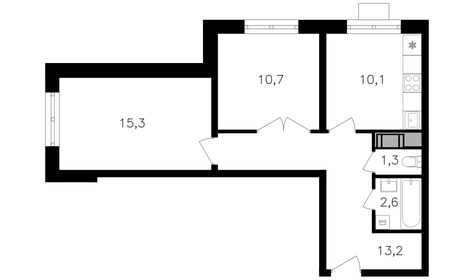 52 м², 2-комнатная квартира 27 390 000 ₽ - изображение 103