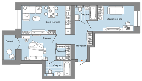 68 м², 3-комнатная квартира 7 012 004 ₽ - изображение 18