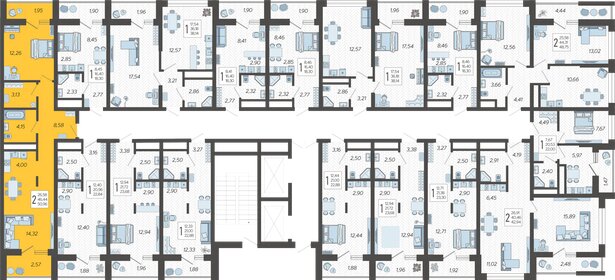 51 м², 2-комнатная квартира 18 539 248 ₽ - изображение 3