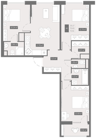 73,7 м², 3-комнатная квартира 10 318 660 ₽ - изображение 10