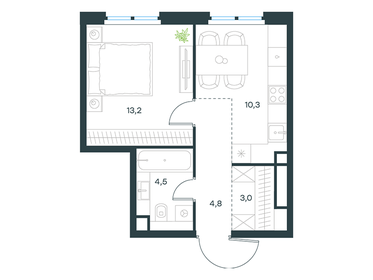 35,9 м², 1-комнатная квартира 14 954 242 ₽ - изображение 10
