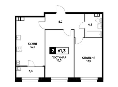 63 м², 2-комнатная квартира 5 600 000 ₽ - изображение 27