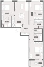 72,6 м², 3-комнатная квартира 10 534 549 ₽ - изображение 28