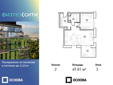 51,6 м², 2-комнатные апартаменты 12 700 000 ₽ - изображение 35