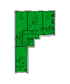 Квартира 73 м², 3-комнатная - изображение 1