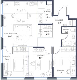 94,5 м², 4-комнатная квартира 26 000 000 ₽ - изображение 7