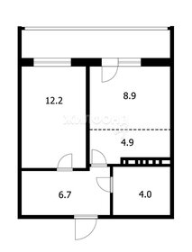 Квартира 36,7 м², 2-комнатная - изображение 1