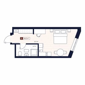 Квартира 26,2 м², студия - изображение 1