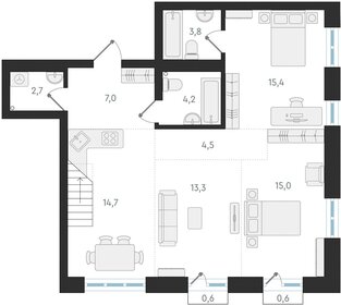 110,1 м², 3-комнатная квартира 20 000 000 ₽ - изображение 87