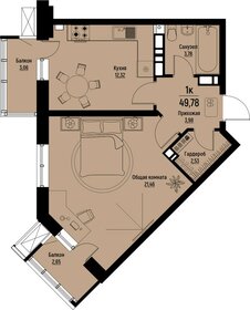 64 м², 1-комнатные апартаменты 1 500 000 ₽ - изображение 29