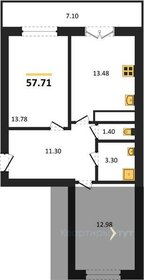 58,6 м², 2-комнатная квартира 5 154 160 ₽ - изображение 20