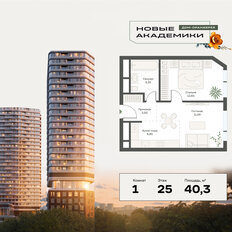 Квартира 40,3 м², 1-комнатная - изображение 2