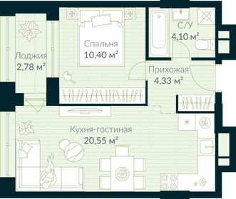 31,2 м², 1-комнатная квартира 4 800 000 ₽ - изображение 77