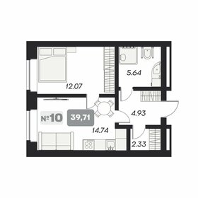 55 м², 1-комнатная квартира 8 600 000 ₽ - изображение 28