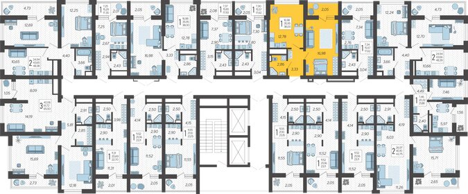 95,3 м², 1-комнатная квартира 97 206 000 ₽ - изображение 141