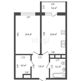 Квартира 39,3 м², 1-комнатная - изображение 3