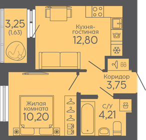 32,4 м², 1-комнатная квартира 4 164 000 ₽ - изображение 9