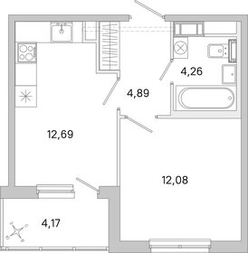 Квартира 36 м², 1-комнатная - изображение 1