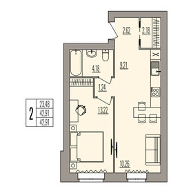 67 м², 2-комнатная квартира 5 700 000 ₽ - изображение 54