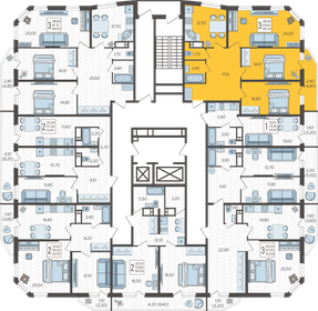 75,8 м², 3-комнатная квартира 10 123 486 ₽ - изображение 29