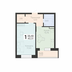41,6 м², 1-комнатная квартира 4 900 000 ₽ - изображение 56