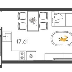 Квартира 27,6 м², 1-комнатная - изображение 2