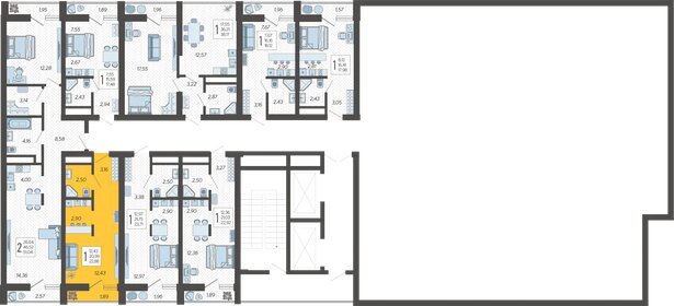 22,2 м², квартира-студия 10 700 000 ₽ - изображение 98