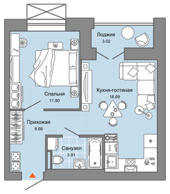 40,9 м², 2-комнатная квартира 3 750 000 ₽ - изображение 72