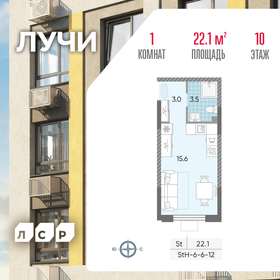 22,4 м², квартира-студия 8 454 006 ₽ - изображение 7