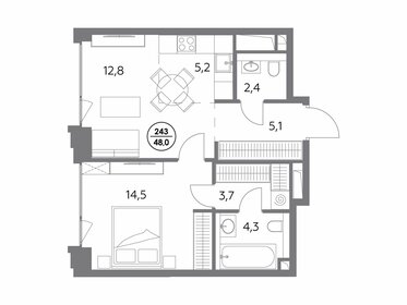 35 м², 1-комнатные апартаменты 19 600 000 ₽ - изображение 79