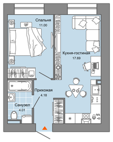 36 м², 2-комнатная квартира 3 710 000 ₽ - изображение 6