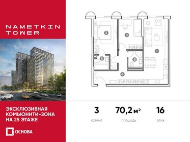 70,2 м², 3-комнатные апартаменты 21 867 300 ₽ - изображение 32