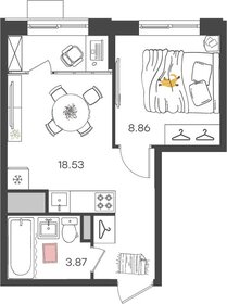 34,3 м², 2-комнатная квартира 3 050 000 ₽ - изображение 53