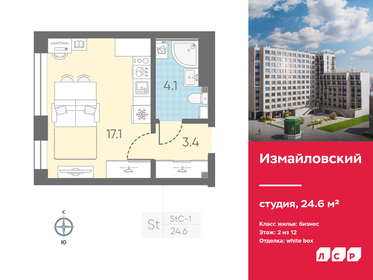 Квартира 24,6 м², студия - изображение 1