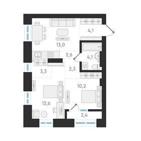 57,4 м², 3-комнатная квартира 5 800 000 ₽ - изображение 109