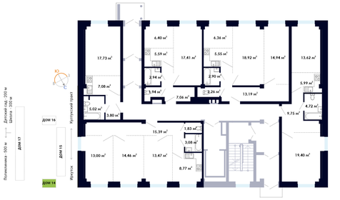 45 м², 2-комнатная квартира 4 550 000 ₽ - изображение 85
